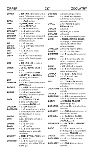 The Official SCRABBLE Players Dictionary, Seventh Ed., Newes