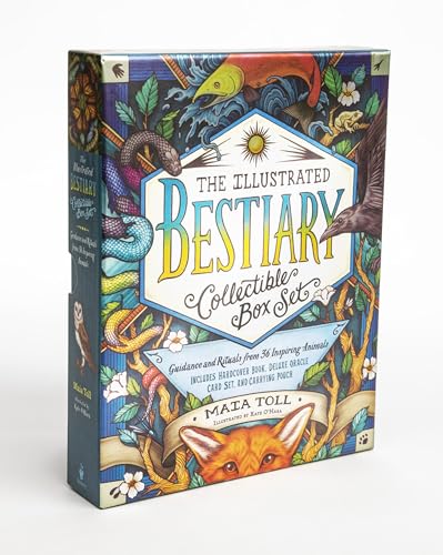 The Illustrated Bestiary Collectible Box Set: Guidance and Rituals from 36 Inspiring Animals; Includes Hardcover Book, Deluxe Oracle Card Set, and Carrying Pouch (Wild Wisdom)