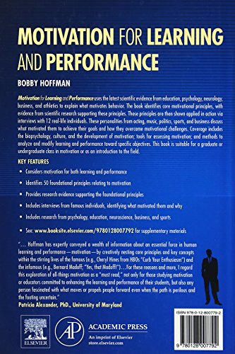 Motivation for Learning and Performance