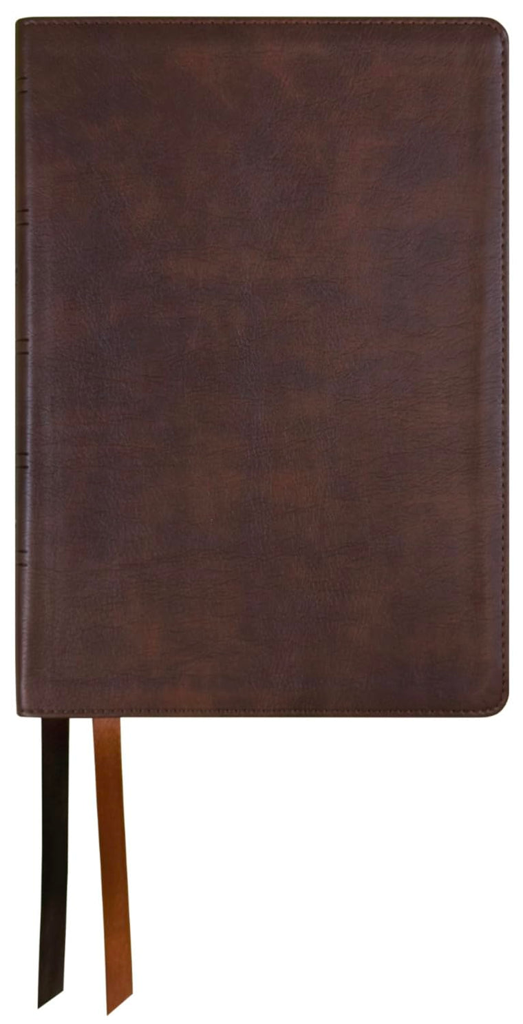 NASB Large Print Compact Bible, Dark Brown, Leathertex, 1995 text
