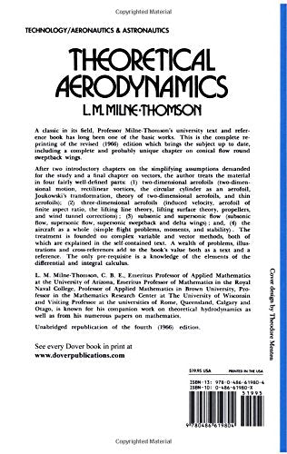 Theoretical Aerodynamics (Dover Books on Aeronautical Engineering)