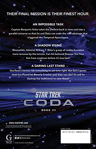 Star Trek: Coda: Book 3: Oblivions Gate
