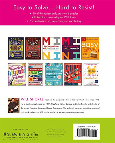 The New York Times Easy Crossword Puzzles Volume 20: 50 Monday Puzzles from the Pages of The New York Times
