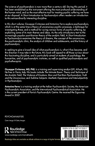 A Short Introduction to Psychoanalysis (Psychoanalytic Field Theory Book Series)