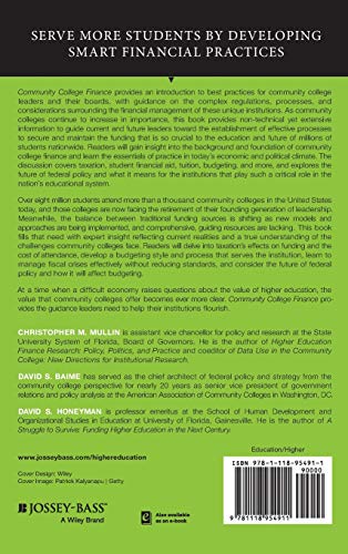 Community College Finance: A Guide for Institutional Leaders