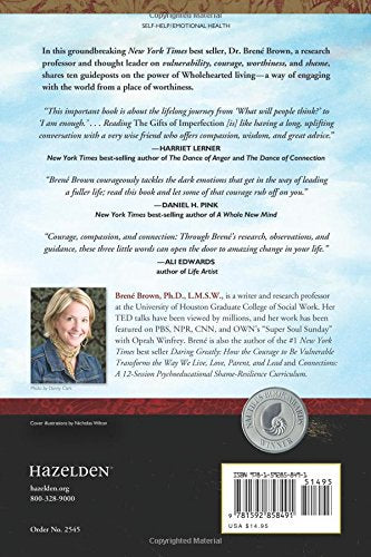 The Gifts of Imperfection: Let Go of Who You Think You're Supposed to Be and Embrace Who You Are
