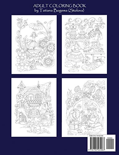 Nice Little Town: Adult Coloring Book (Stress Relieving Coloring Pages, Coloring Book for Relaxation)