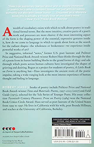 A Little Book on Form: An Exploration into the Formal Imagination of Poetry