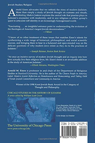 Rethinking Modern Judaism: Ritual, Commandment, Community (Chicago Studies in the History of Judaism)