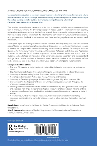 Teaching L2 Composition: Purpose, Process, and Practice — back cover