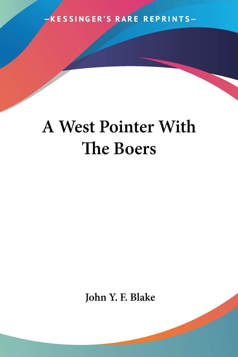A West Pointer With The Boers