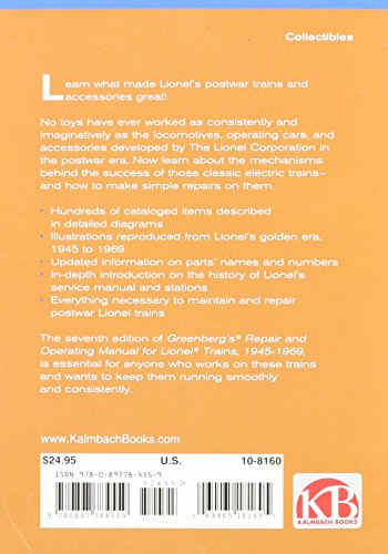 Greenberg's Repair and Operating Manual for Lionel Trains, 1945-1969