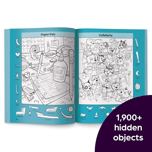 School Puzzles: Activity Book for Kids 6 and Up with Over 100 Puzzles Featuring Classrooms, Field Trips and More, Search and Find Over 1,900 Hidden Objects (Highlights Hidden Pictures)