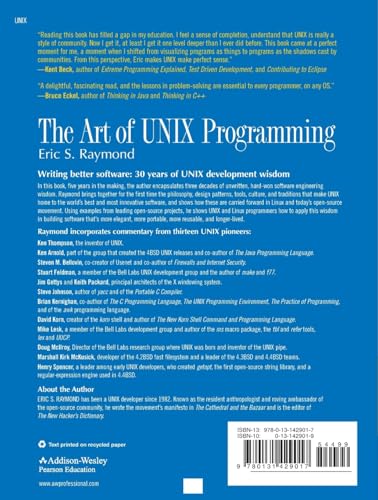 The Art of UNIX Programming (The Addison-Wesley Professional Computng Series)