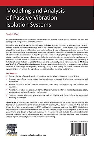 Modeling and Analysis of Passive Vibration Isolation Systems