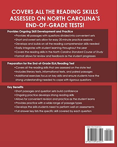 NORTH CAROLINA TEST PREP Reading Skills Workbook Daily End-of-Grade ELA/Reading Practice Grade 5: Preparation for the EOG English Language Arts/Reading Tests