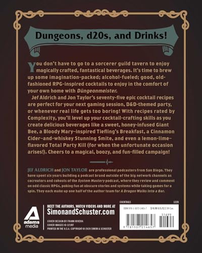 Dngeonmeister: 75 Epic RPG Cocktail Recipes to Shake Up Your Campaign (Dngeonmeister Series)