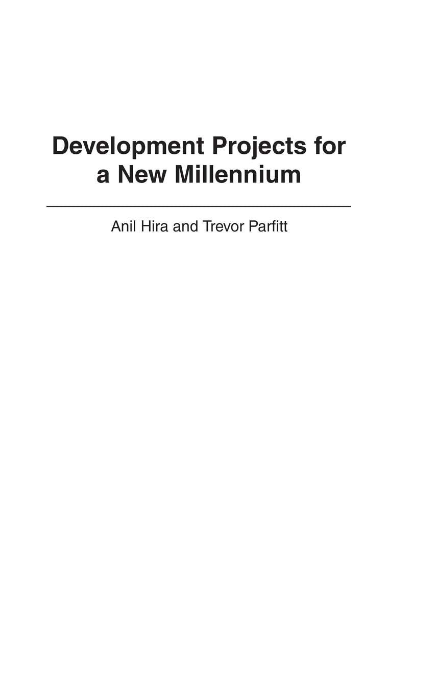 Development Projects for a New Millennium