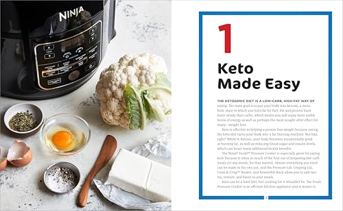 Ninja Foodi Pressure Cooker: Complete Keto Cookbook: 75 Recipes for a Healthy, Low Carb Diet (Ninja Cookbooks)