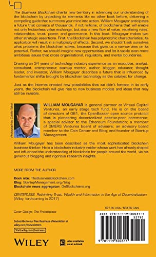 The Business Blockchain: Promise, Practice, and Application of the Next Internet Technology
