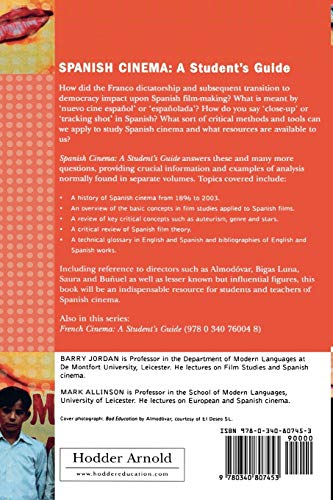 Spanish Cinema: A Student's Guide (Hodder Arnold Publication)