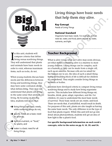 Evan-Moor Daily Science Book, Grade 1