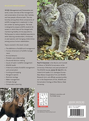 Wildlife Management and Conservation: Contemporary Principles and Practices