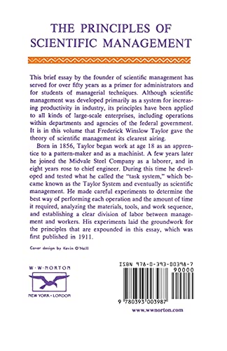 The Principles of Scientific Management