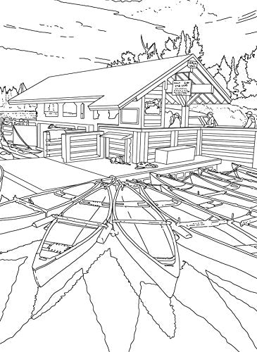 The National Parks Postcard Coloring Book: 20 Colorable Postcards of America's National Parks