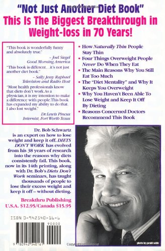DIETS DON'T WORK 3RD ED — back cover