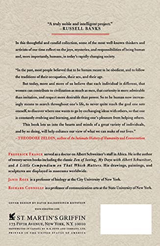 What Does It Mean to Be Human?: Reverence for Life Reaffirmed by Responses from Around the World