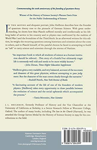 Dilemmas of an Upright Man: Max Planck and the Fortunes of German Science — back cover