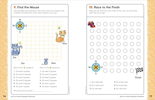 My First Grade Geography Workbook: 101 Games & Activities To Support First Grade Geography Skills