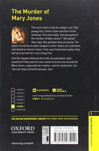 Oxford Bookworms Playscripts: The Murder of Mary Jones: Level 1: 400-Word Vocabulary