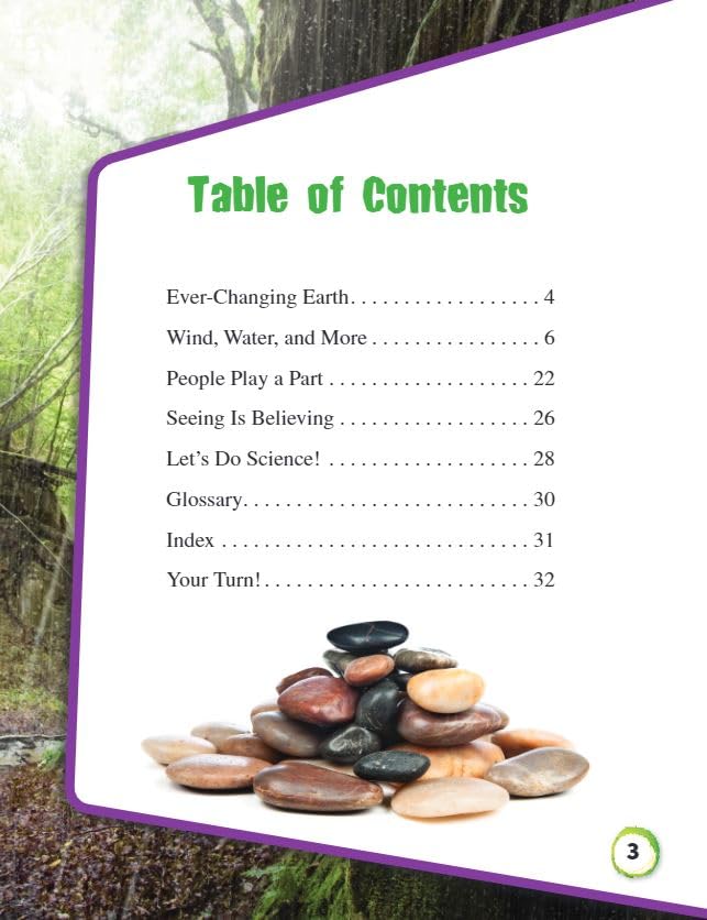 Teacher Created Materials - Science Readers: Content and Literacy: Weathering and Erosion - Grade 2 - Guided Reading Level J