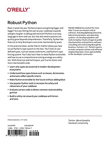 Robust Python: Write Clean and Maintainable Code