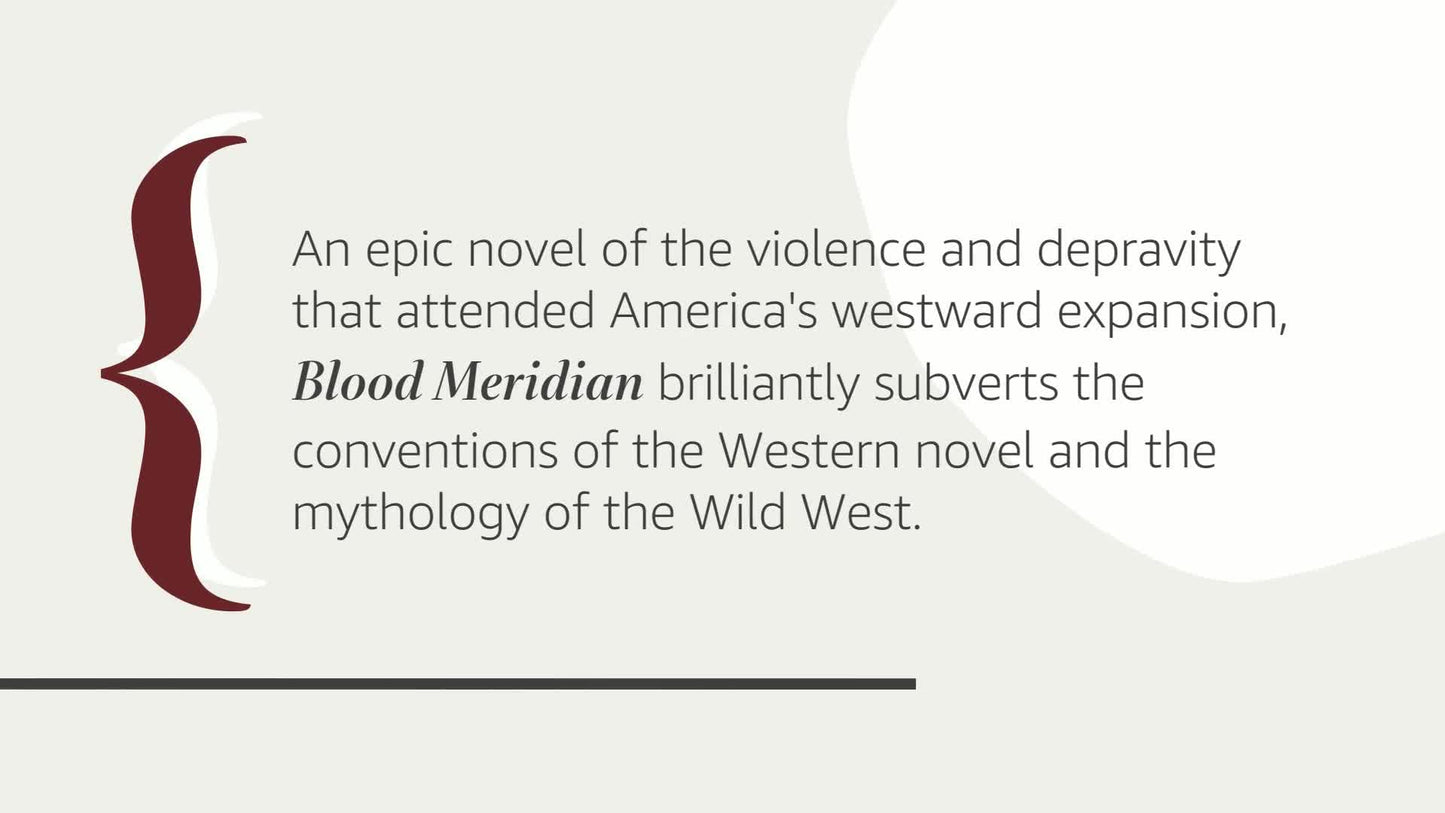 Blood Meridian: Or the Evening Redness in the West (Vintage International)