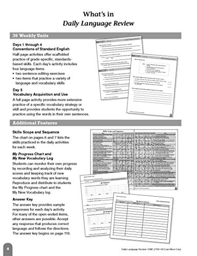Evan-Moor Daily Language Review, Grade 8 Actvities Homeschoo