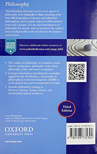 The Oxford Dictionary of Philosophy (Oxford Quick Reference)
