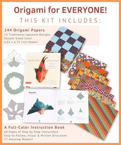 Amazing Origami Kit: Traditional Japanese Folding Papers by Miakarts