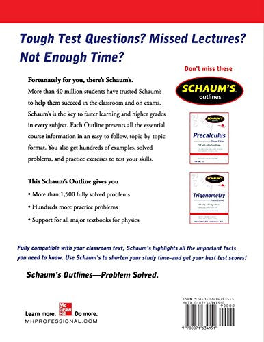 Schaum's Outline of Mathematics for Physics Students (Schaum's Outlines)