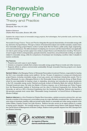 Renewable Energy Finance: Theory and Practice