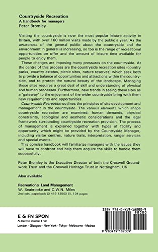 Countryside Recreation: A handbook for managers