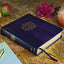 NIV, Radiant Virtues Bible: A Beautiful Word Collection, Leathersoft, Navy, Red Letter, Comfort Print: Explore the virtues of faith, hope, and love