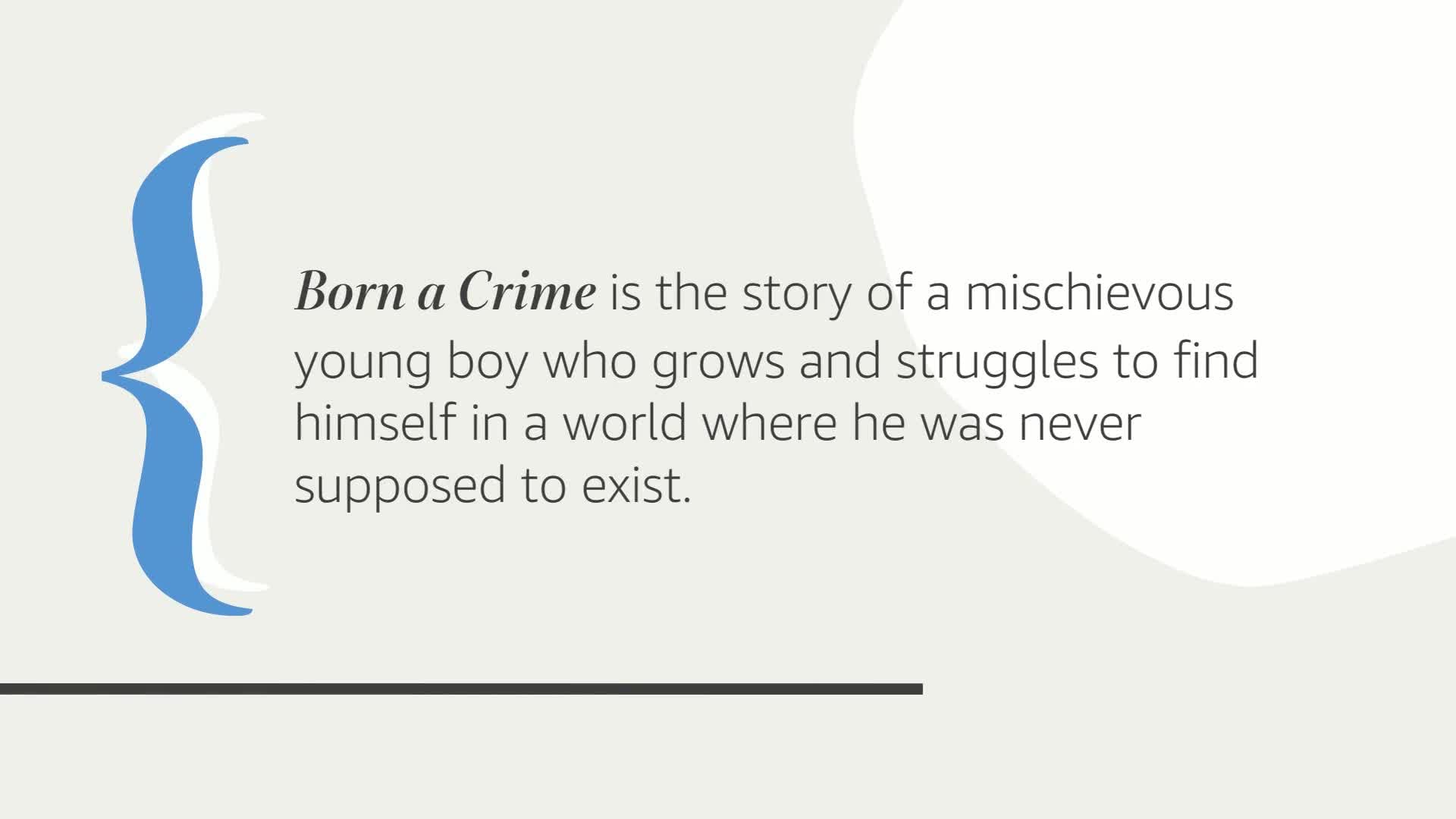 Born a Crime: Stories from a South African Childhood