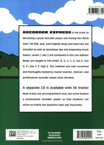 Recorder Express: Soprano Recorder Method for Classroom or Individual Use — back cover