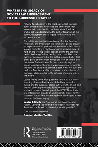 Policing Soviet Society: The Evolution of State Control