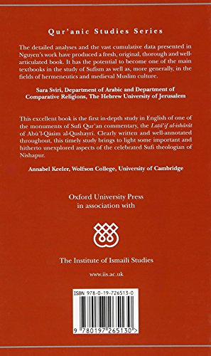 Sufi Master and Qur'an Scholar: Ab ul-Qasim al-Qushayr i and the Lata'if al-Ish ar at (Qur'anic Studies Series)