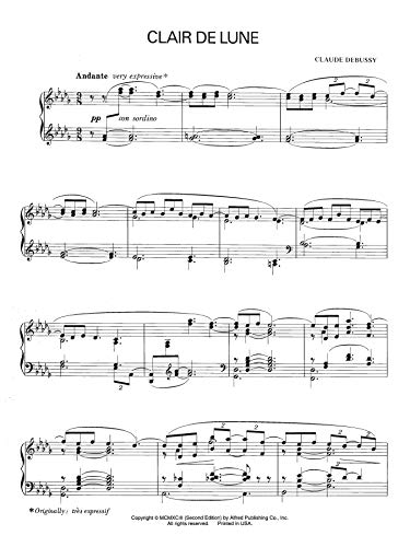 Clair de lune: from Suite Bergamasque (Alfred Masterwork Edition)