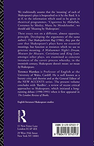 Meaning by Shakespeare
